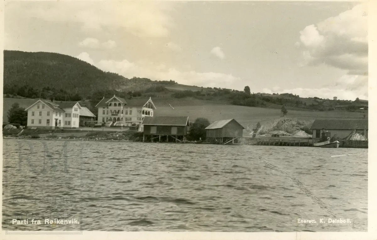 Røykenvik, tettsted, 18 postkort, tidlig 1900-tallet