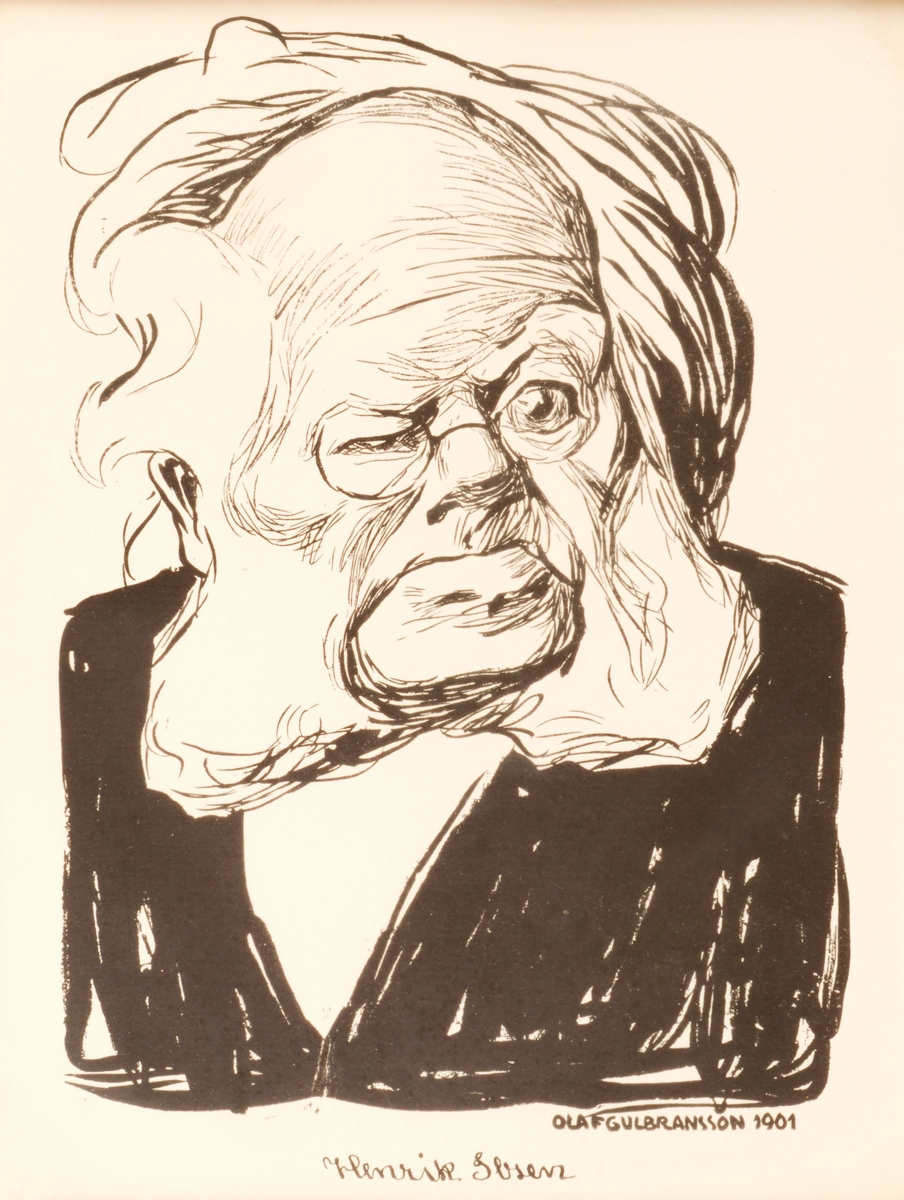 Henrik Ibsen [Litografi]