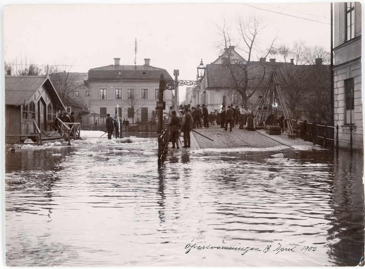 Översvämningen i april 1900, Järnbrogatan, Uppsala