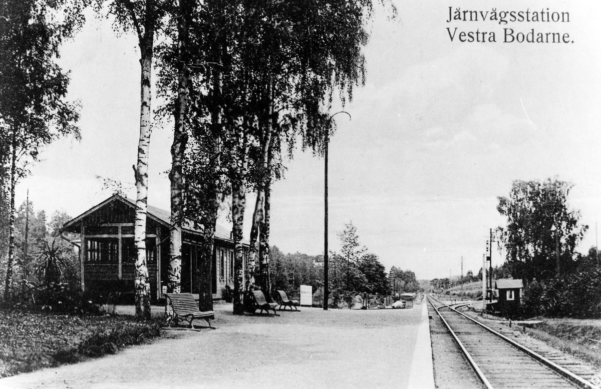 Järnvägsstationen i Västra Bodarne.