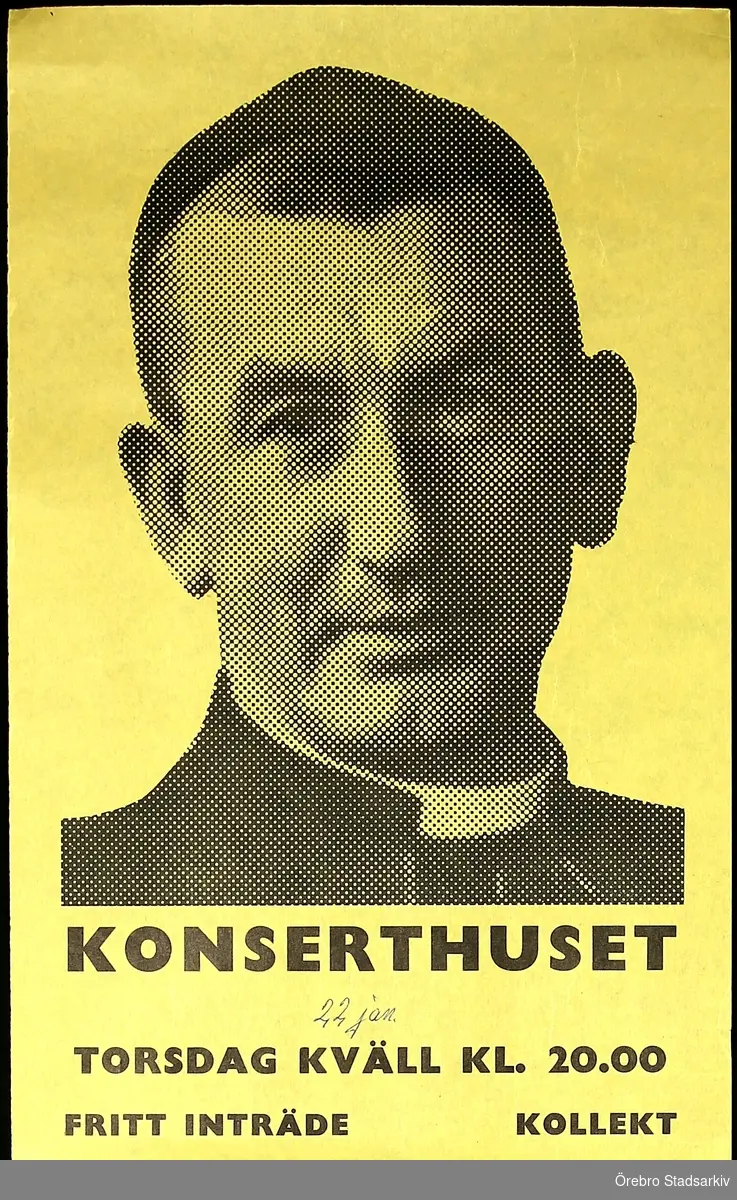Konserthuset Örebro, 1970-tal. Affisch. 