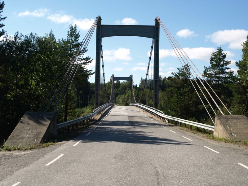 Broen ved Kroksund ble bygget i 1964. Foto: Bodil Andersson, Østfoldmuseene-Halden historiske Samlinger.