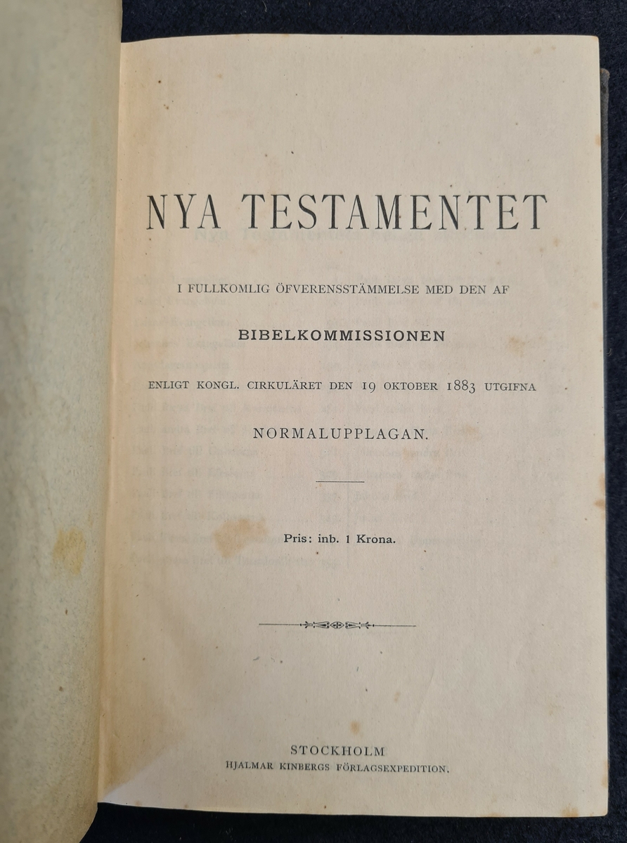 NYA TESTAMENTET - Vänersborgs museum / DigitaltMuseum