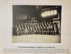 Politifunktionærernes landsmøte paa Rjukan 1920