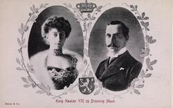 Kong Haakon VII og Dronning Maud.