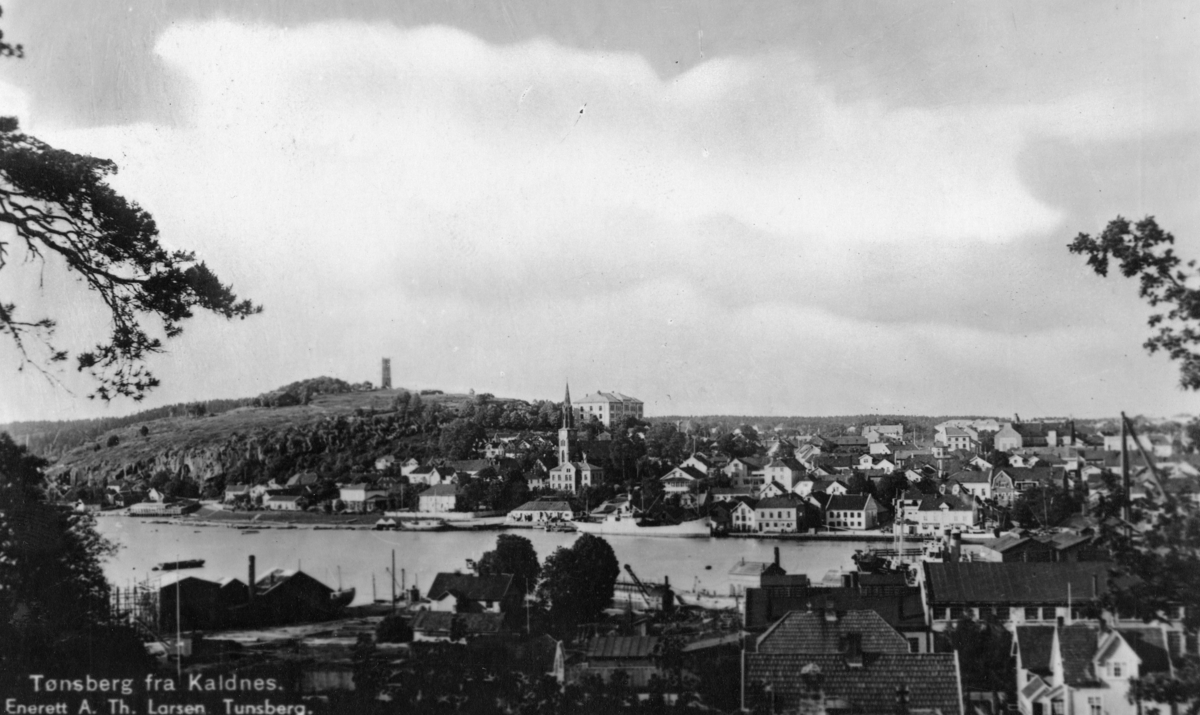 Utsikt over Tønsberg, prospektkort