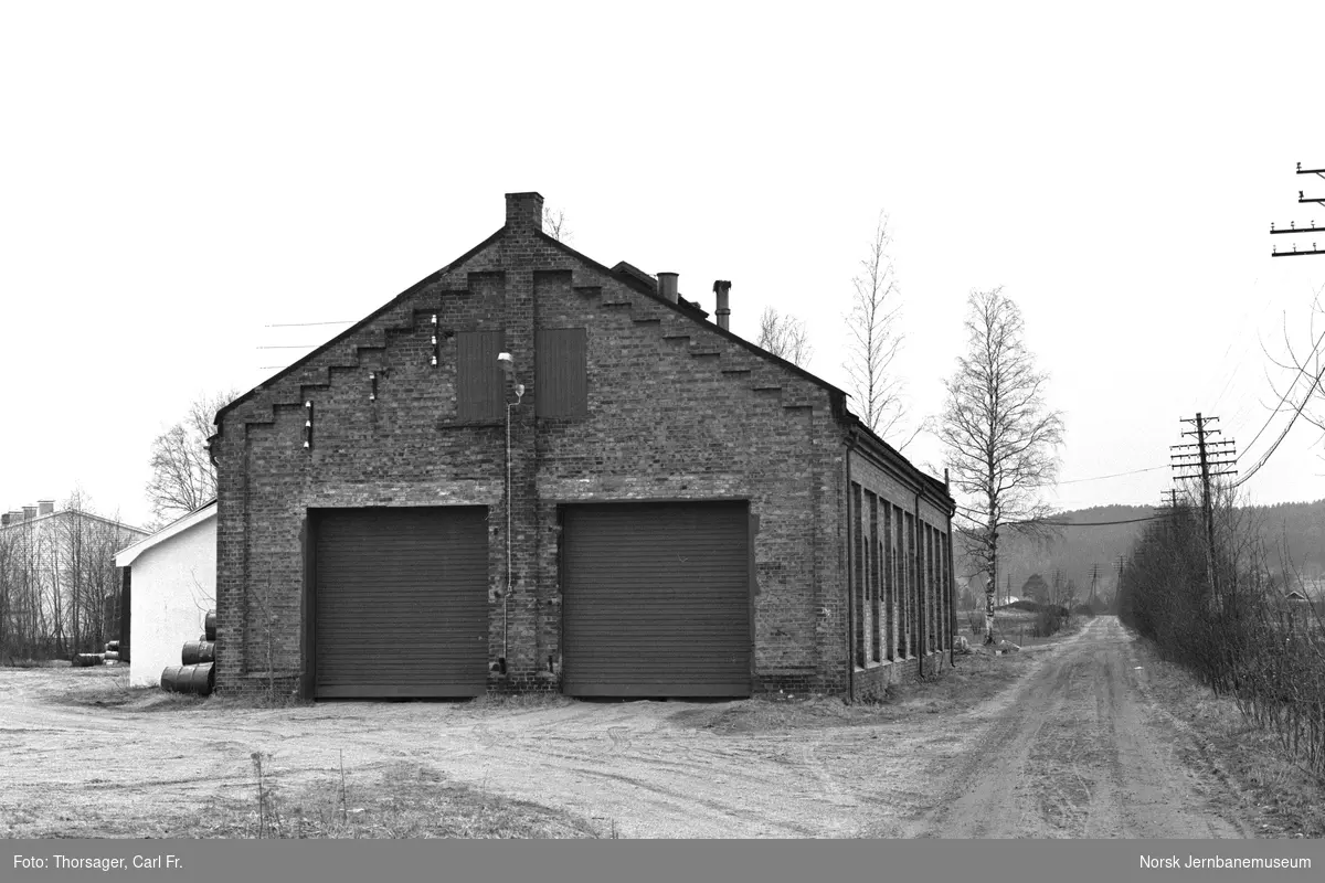 Bjørkelangen lokomotivstall på den nedlagte Aurskog-Hølandbanen
