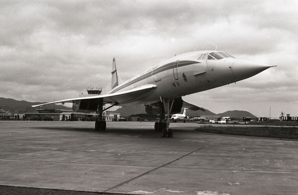 Concorde på bakken.