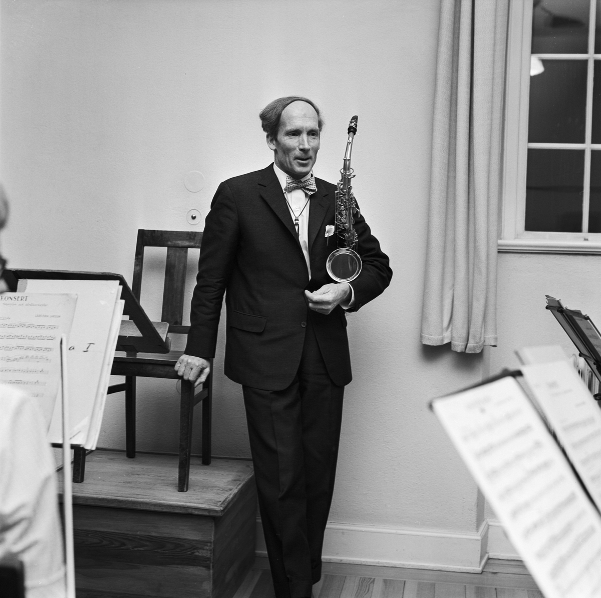Musicum, saxofonens mästare gäst hos kapellister, Uppsala 1964