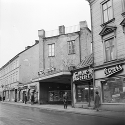 Biografen Fågel Blå, Svartbäcksgatan, Uppsala 1942, interiör ...