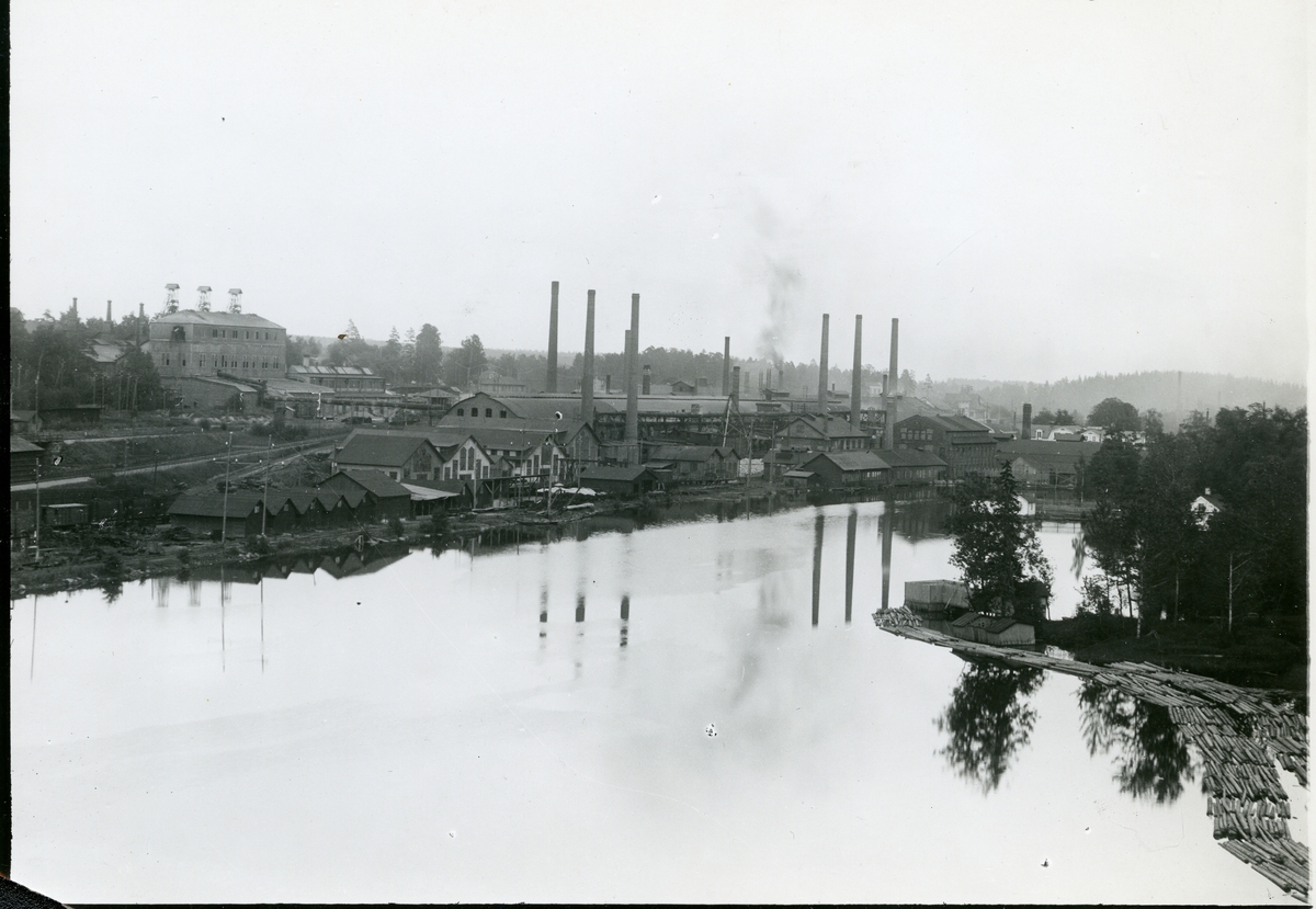 Fagersta stad, Fagersta kn. Exteriör av verkstäder vid Fagersta bruk