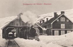 Damplokomotiv type 19a på Riksgränsen stasjon på Malmbanan