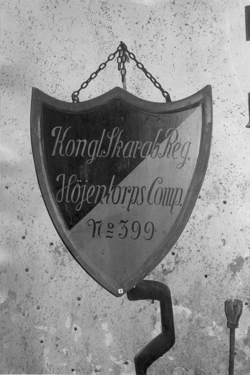 Soldattorpstavla nr 399 för Höjentorps kompani, Skaraborgs regemente.