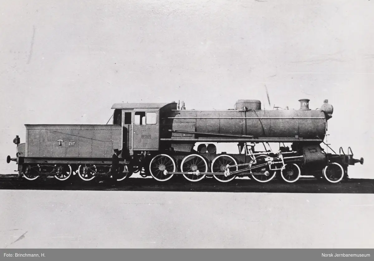 Leveransefoto av damplokomotiv type 26a nr. 217