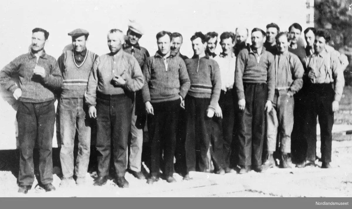 Arbeidsgjeng fra Svalbard 1936, Angell Andersen, Bjarne Nergård, Ingeborg Jensen og flere andre.