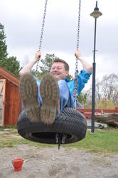 Gouvssagasak og appelsinjuice