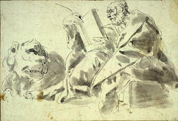 Evangelisten Markus [Tegning]