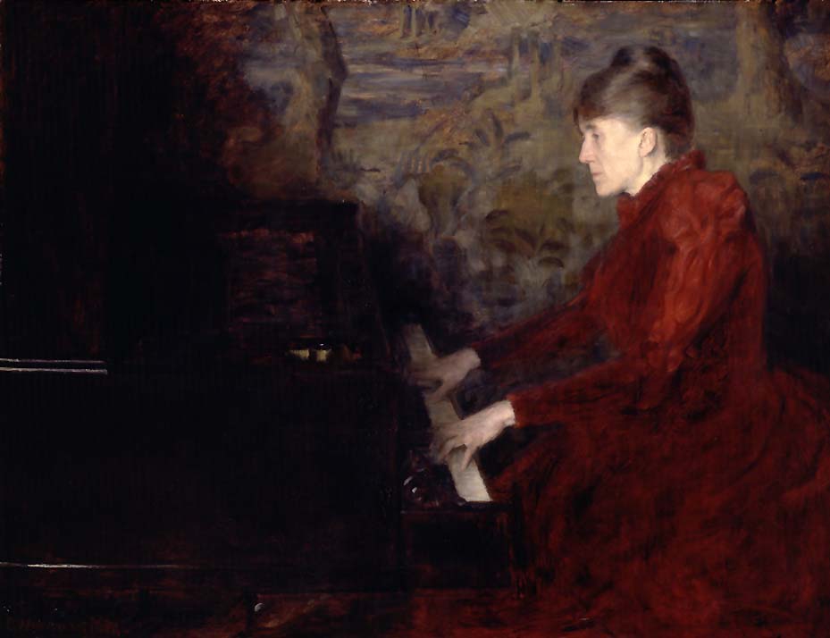 Pianistinnen Erika Nissen [Maleri]