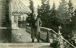 Bjørnson, veranda, hund, brevkort,