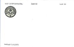 Stempelkatalog, 6037 Djupvikstranda, Ålesund, Møre og Romsda