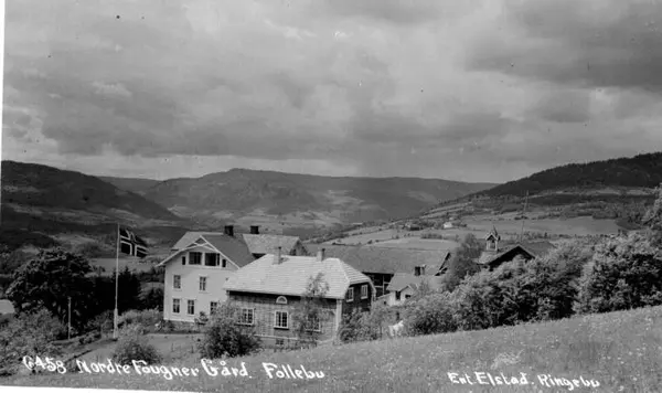 Nordre Fougner Gård. Ent.Eldstad Ringebu