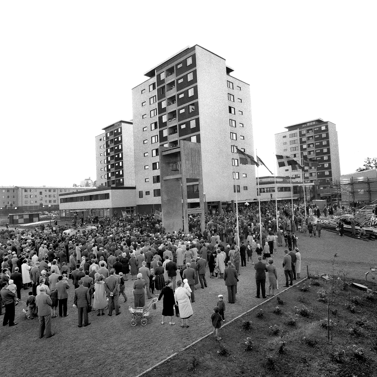 Invigning av Johannelunds centrum, 1960.