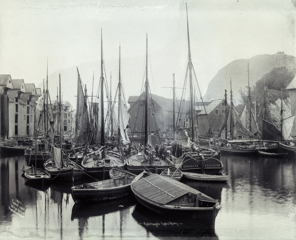 Aalesund - Fiske indre havn, 26.sept. 1902