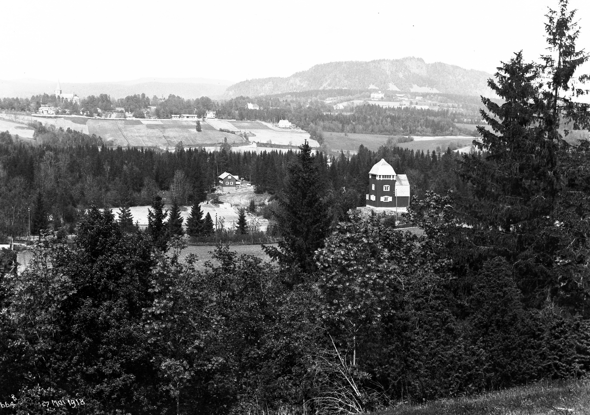 Skaugumåsen med Granhaug, oversiktsbilde over området.