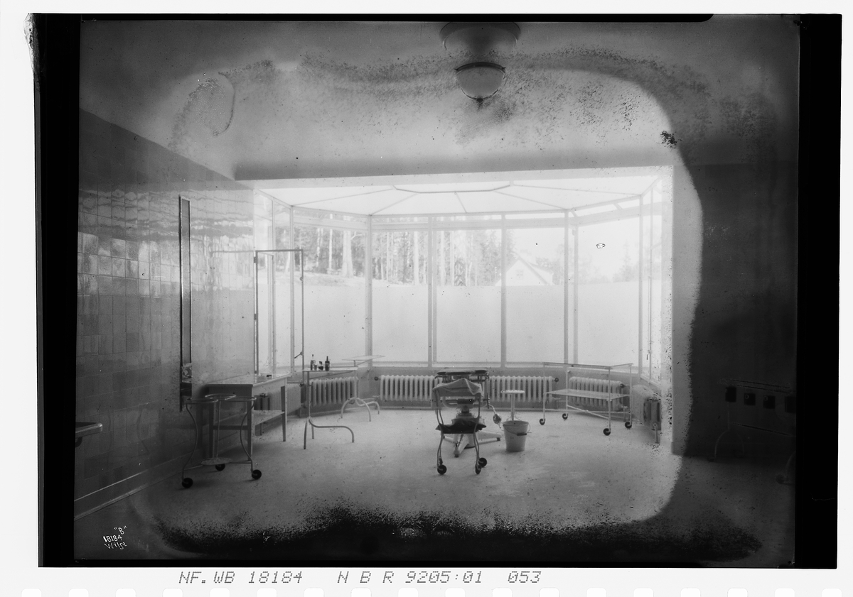 Operasjonsstue på Bærum sykehus. Fotografert 1924.