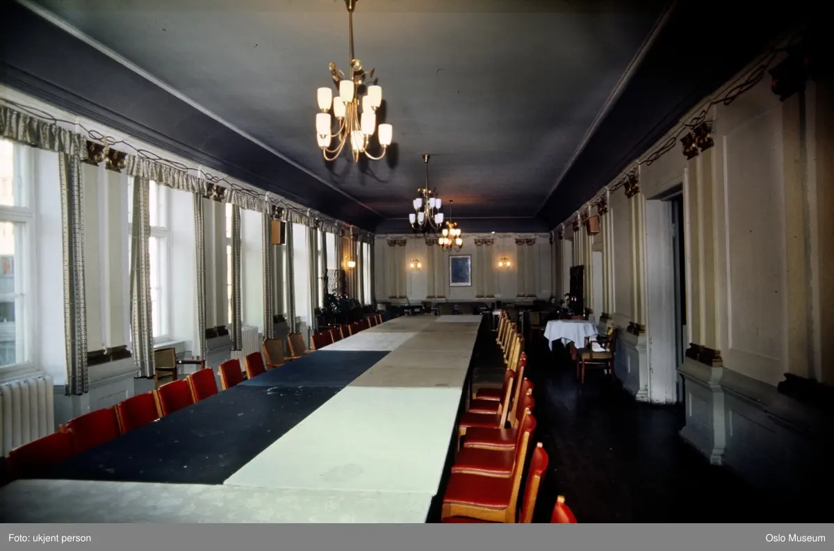 Søylesalen i Gamle Rådhus. - Oslo Museum / DigitaltMuseum