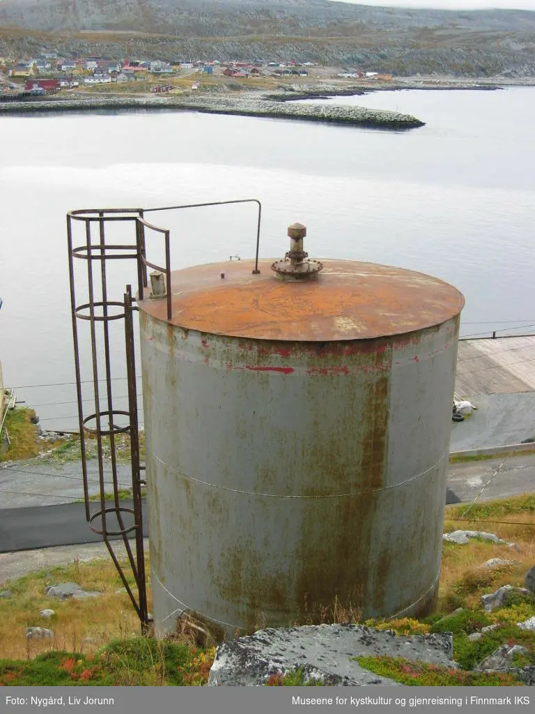 Esso tankanlegg  med pumpestasjon i tilbygg til trandamperi,  for drivstoffpåfylling til fiskeflåte. 
Tankanlegget står fortsatt og inngår i fredningsområdet rundt Foldalbruket.