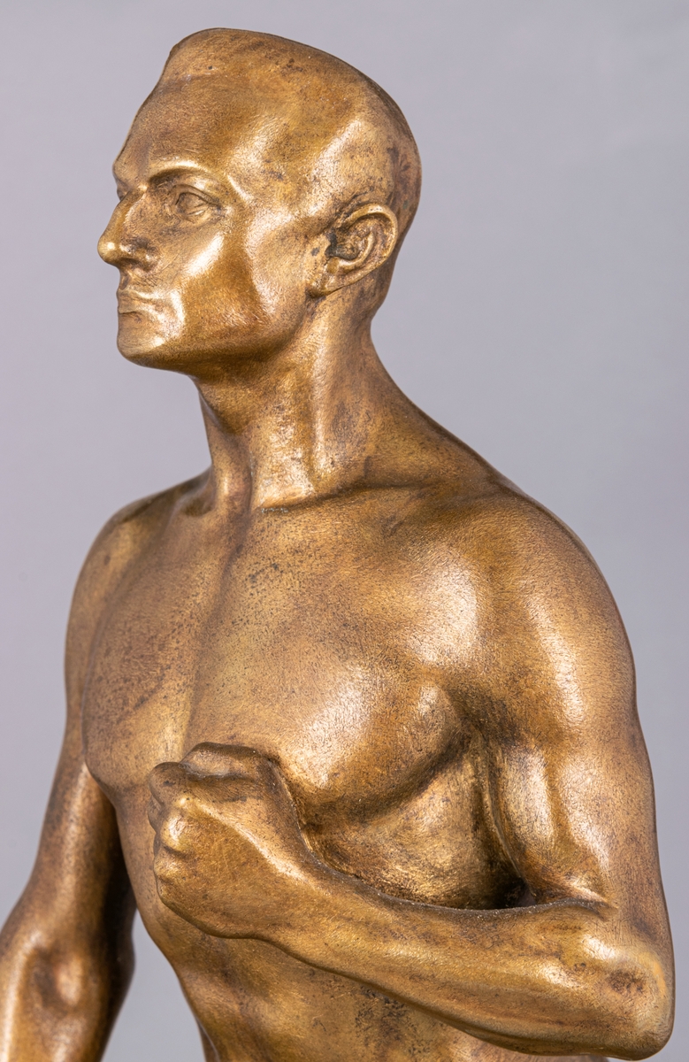 Staty av brons sign Alfred Ohlsson