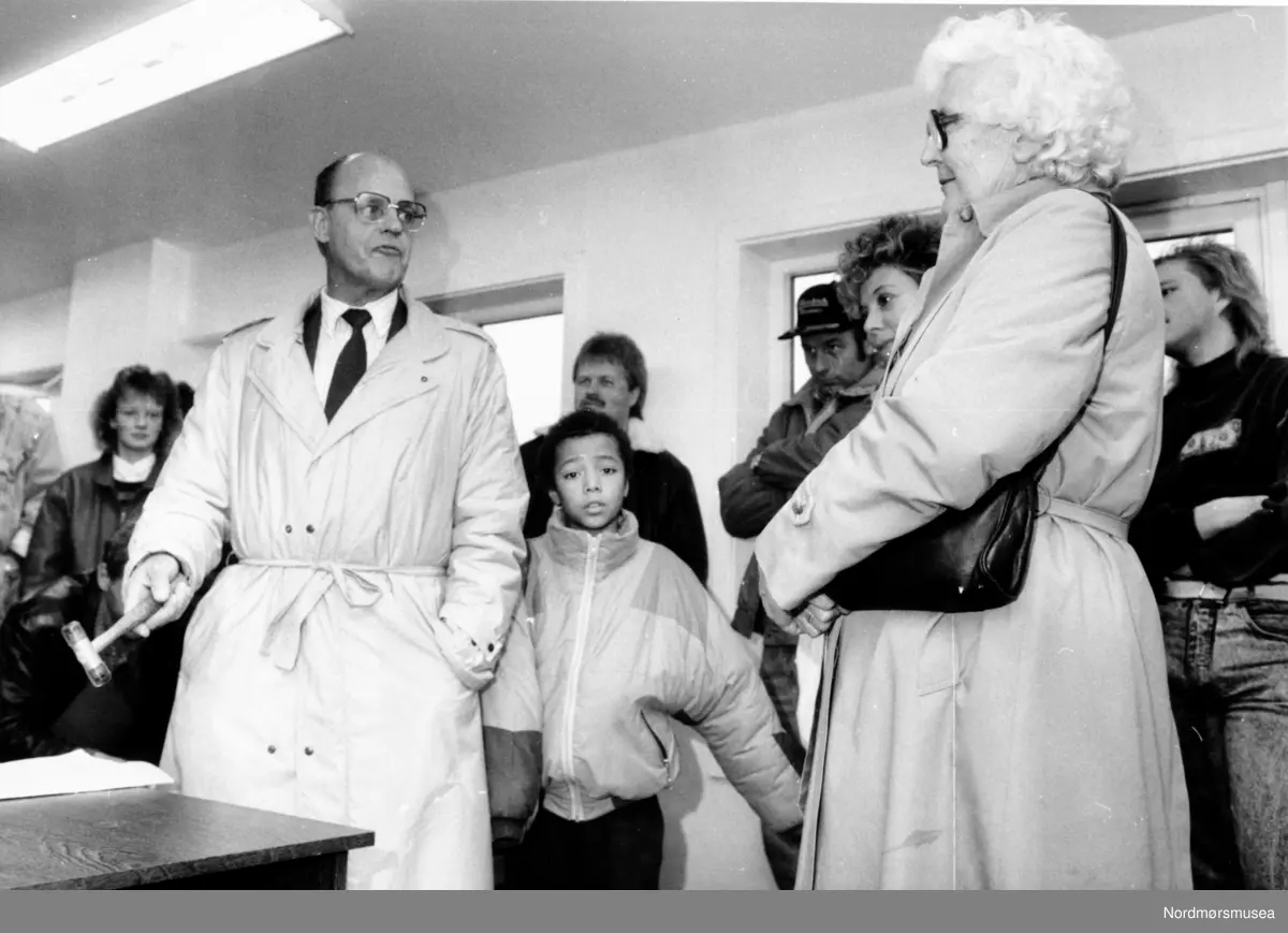 Lensmannen på Averøya i 1980 årene Arne Jensen. Han var en fargerik