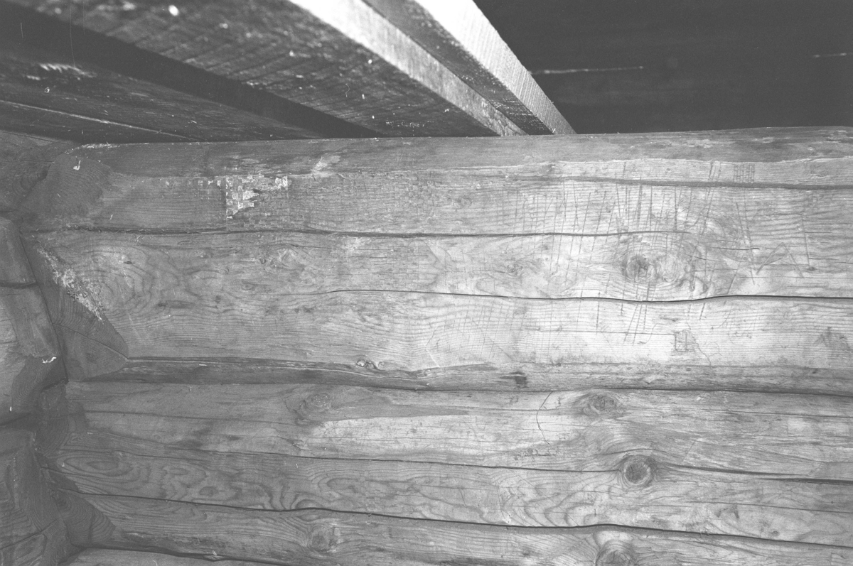Tuddal Bygdetun, Telemark: Løe; Figurer på låvebriken.