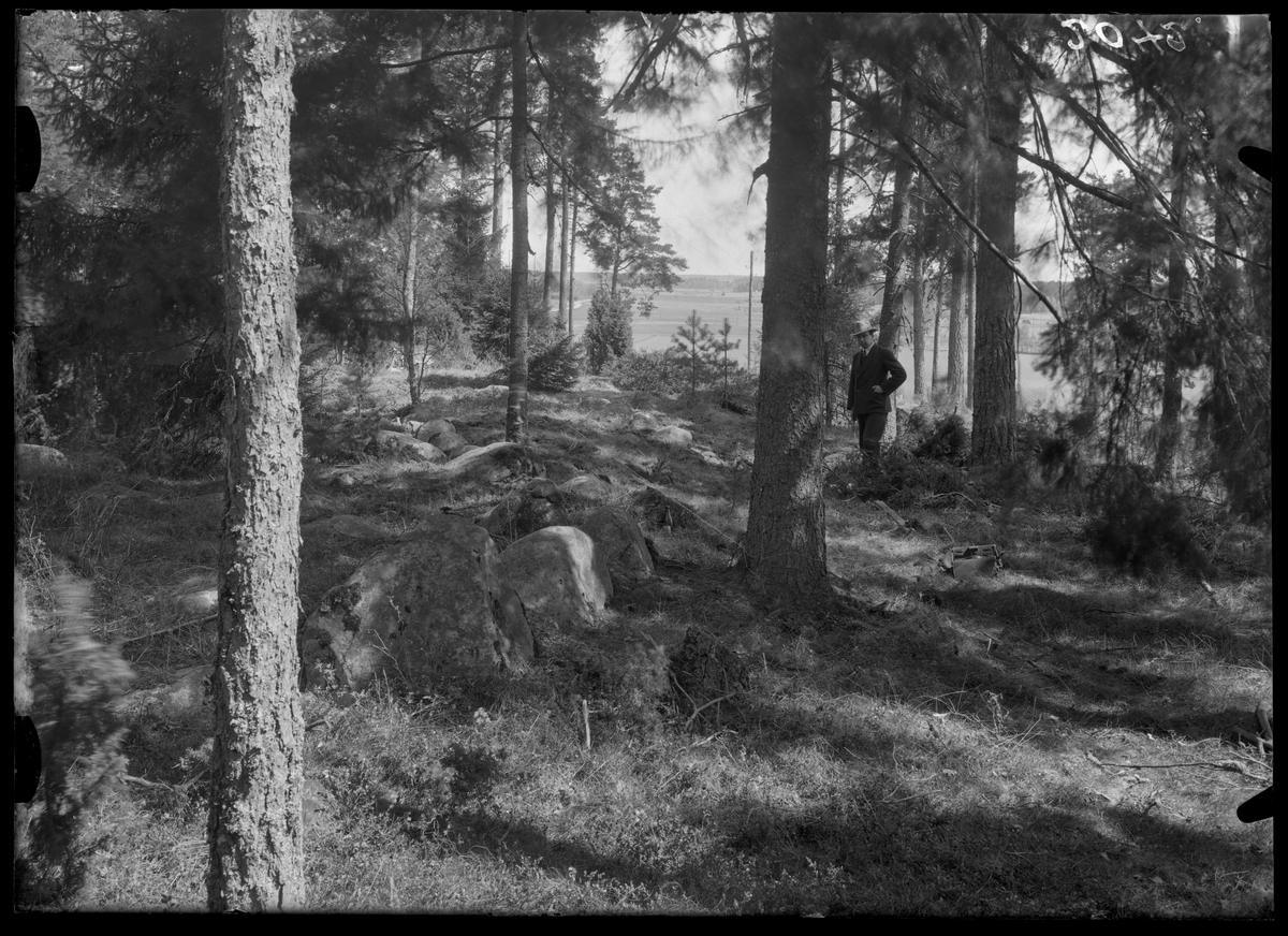 Rund stensättning, från järnålderns senare del, på Tibble storgård, Västerås.