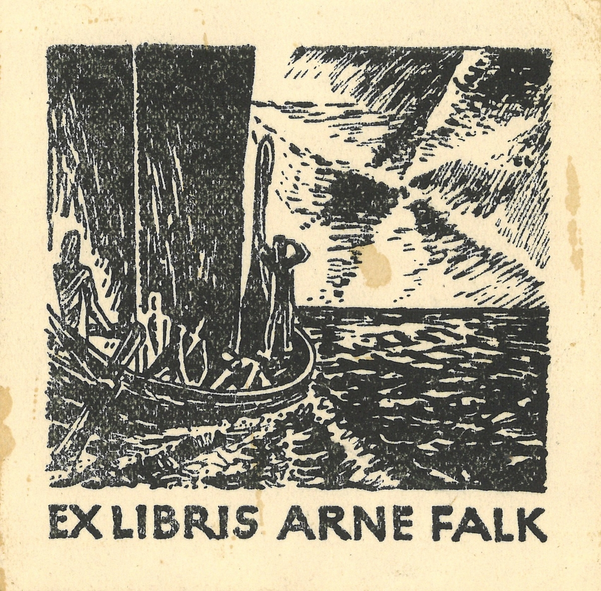 Ex libris for Arne Falk