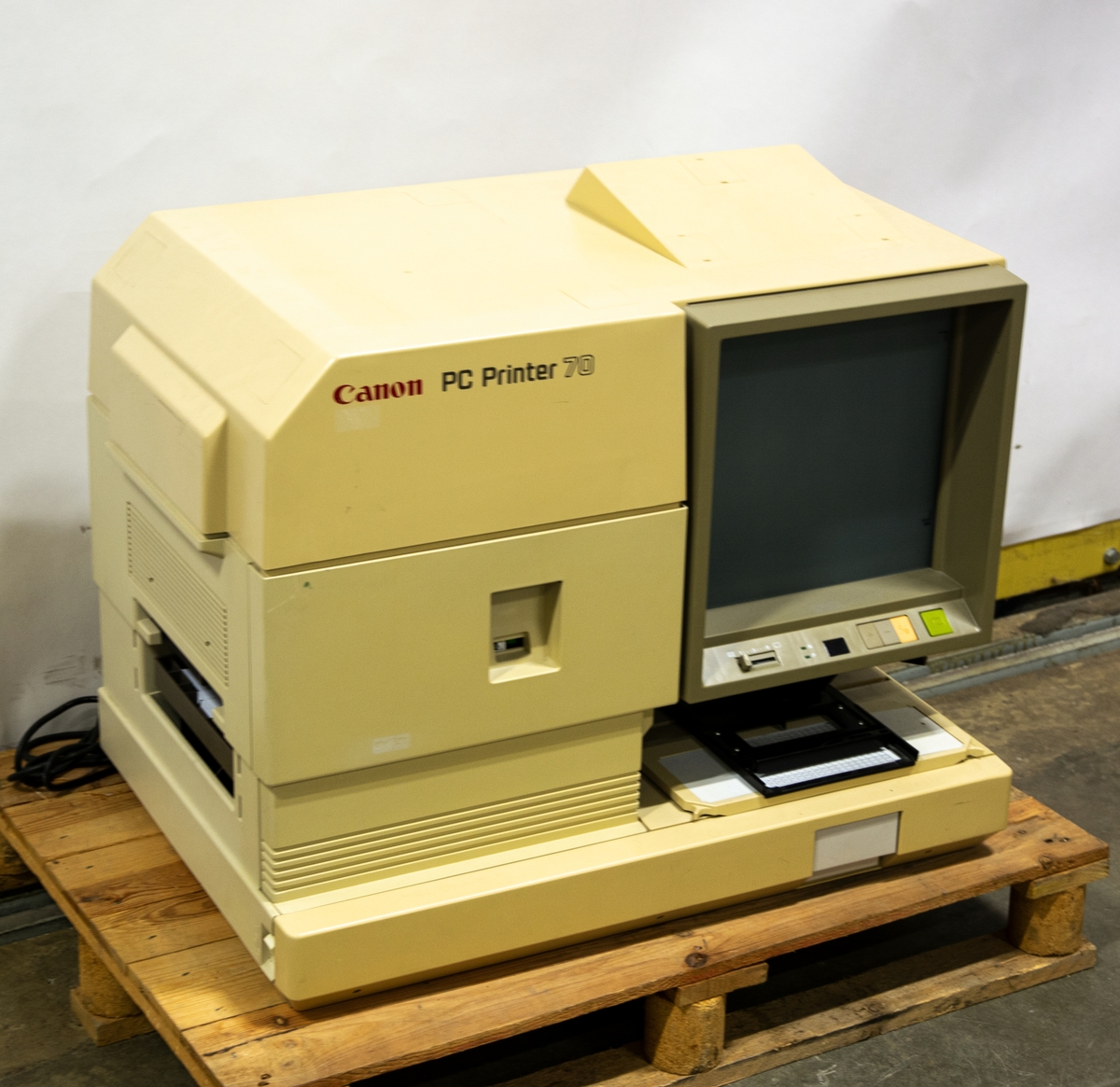 Canon PC Printer 70. Digital mikrofilms scanner/läsare och skrivare. Beigefärgad. Medföljer tillbehör.