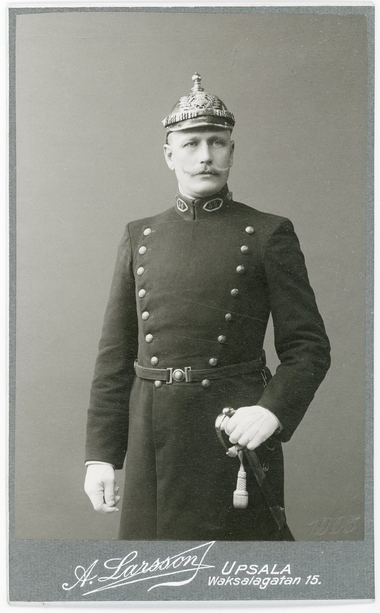 Kabinettsfotografi - A S Wallén, Uppsala 1905