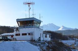 Flytårnet på Narvik flyplass.