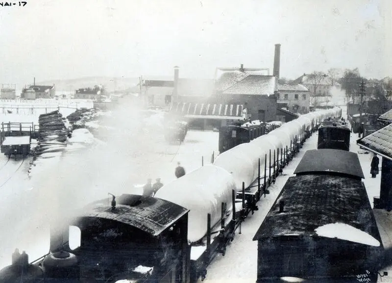 Tanker på vei fra Holmestrand til Trondhjems Aktiebryggeri i 1923.