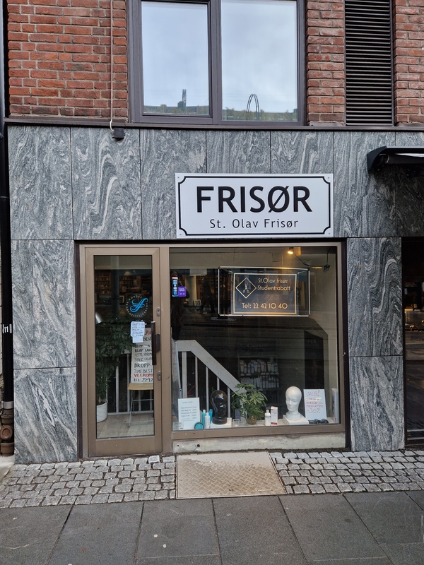 St. Olav frisør i Oslo. Foto: Christian Semb