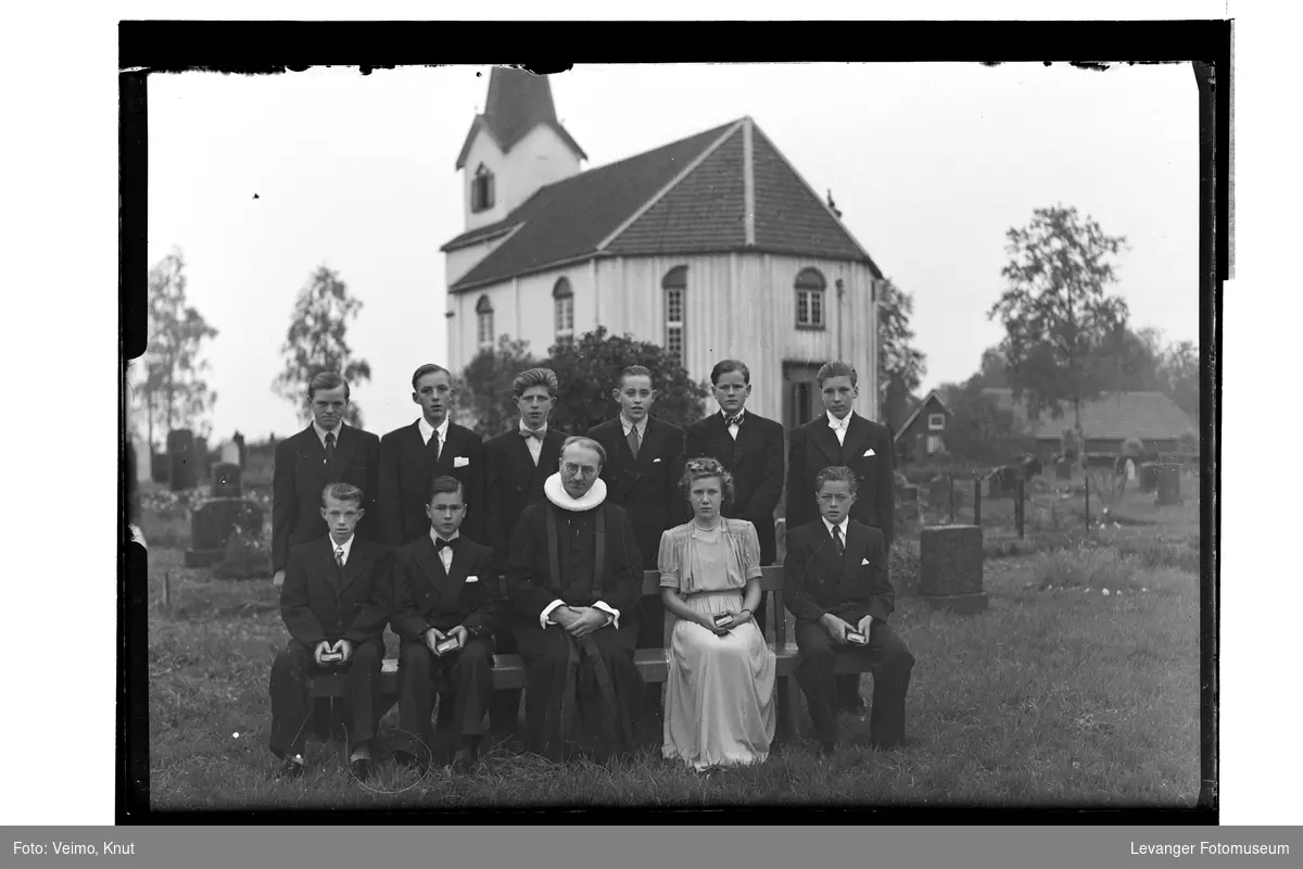 Konfirmasjon 1949 i Vinne kirke, Verdal.