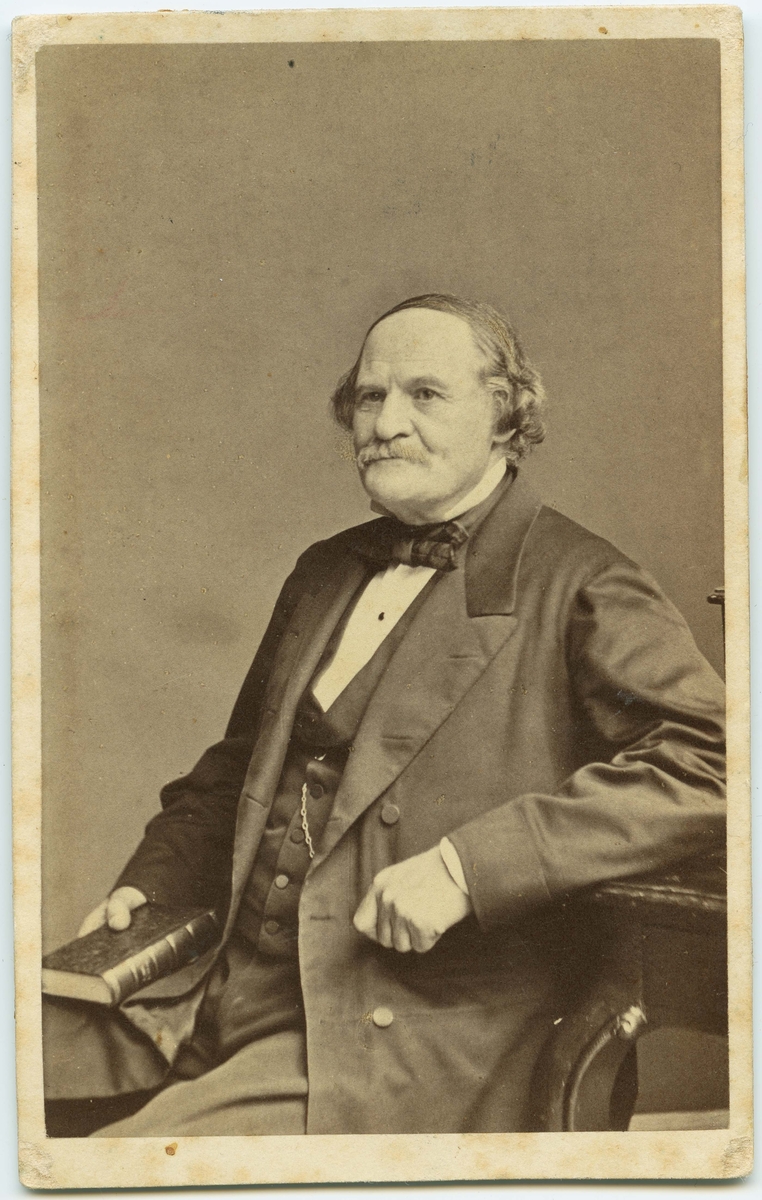 Porträtt på Carl Henrik Boheman Född i Jönköping den 10 juni år 1796. Död i Stockholm 2 november år 1868.