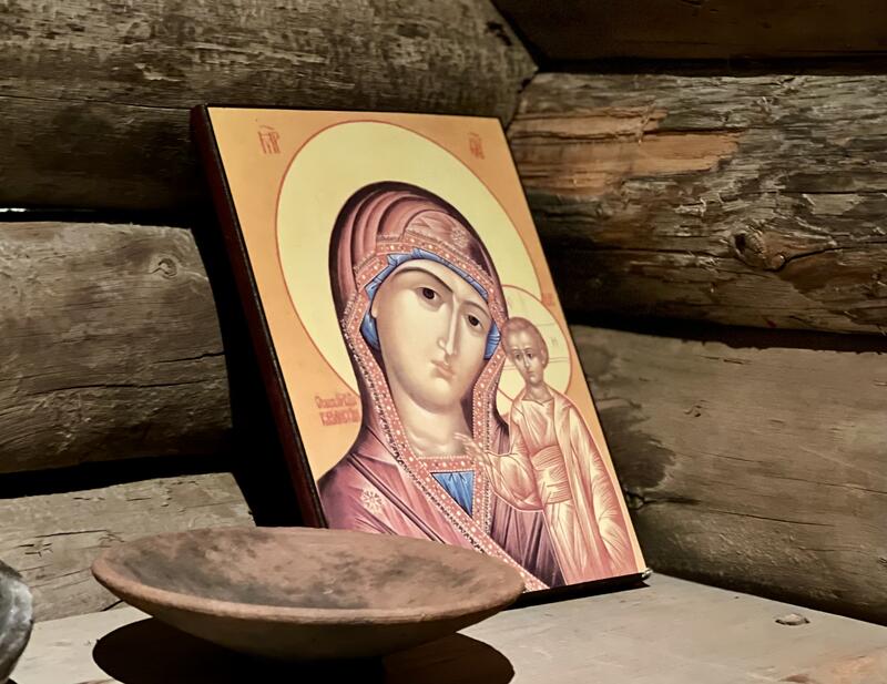 Photo shows Russian religious icon.