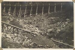 Ødeleggelser etter flommen på Rjukan 28.-29. juni 1927. Vill
