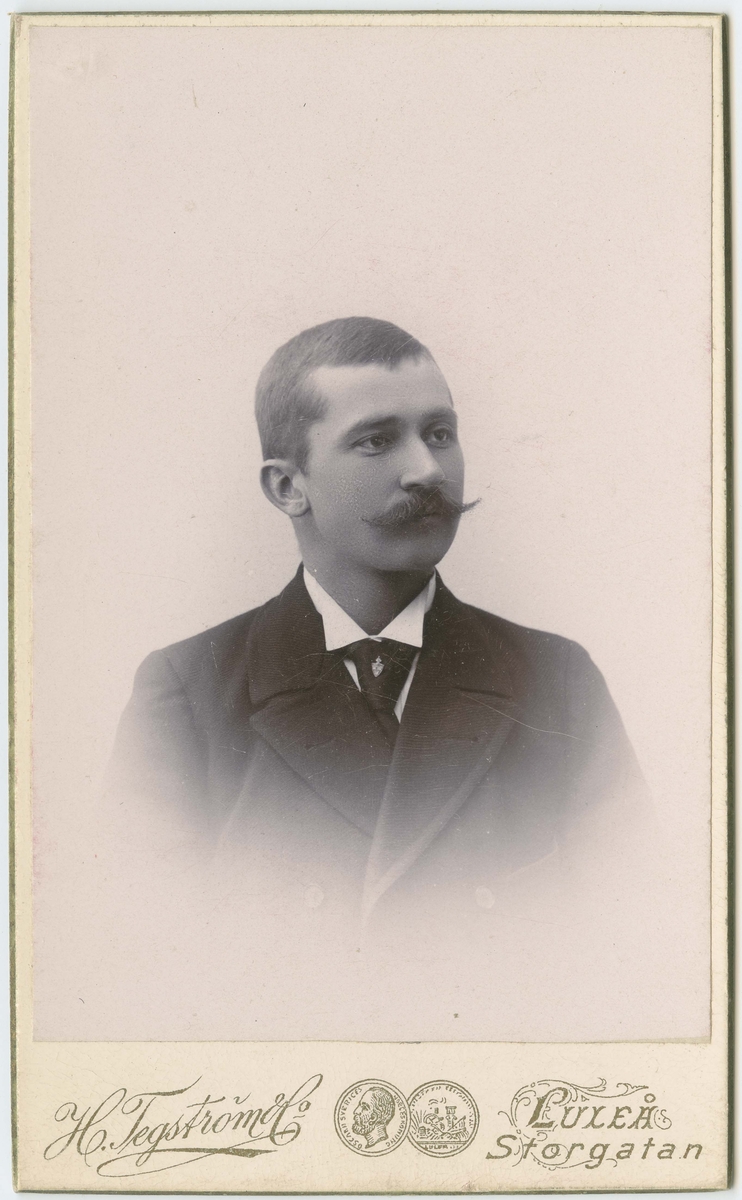 Porträtt på Bruno från Kämparp, Habo i Jönköpings län. född 1872