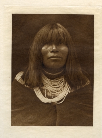Portrett av kvinne fra Havasupai-stammen.