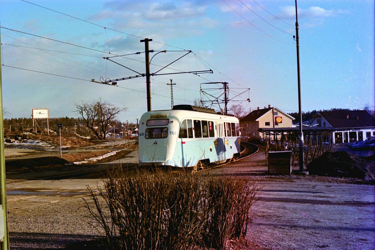 Oslo Sporveier, E4 160, linje 9. Kolsås.