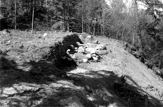 Guldhögen i Tibble, Badelunda. Utgrävning 1936.