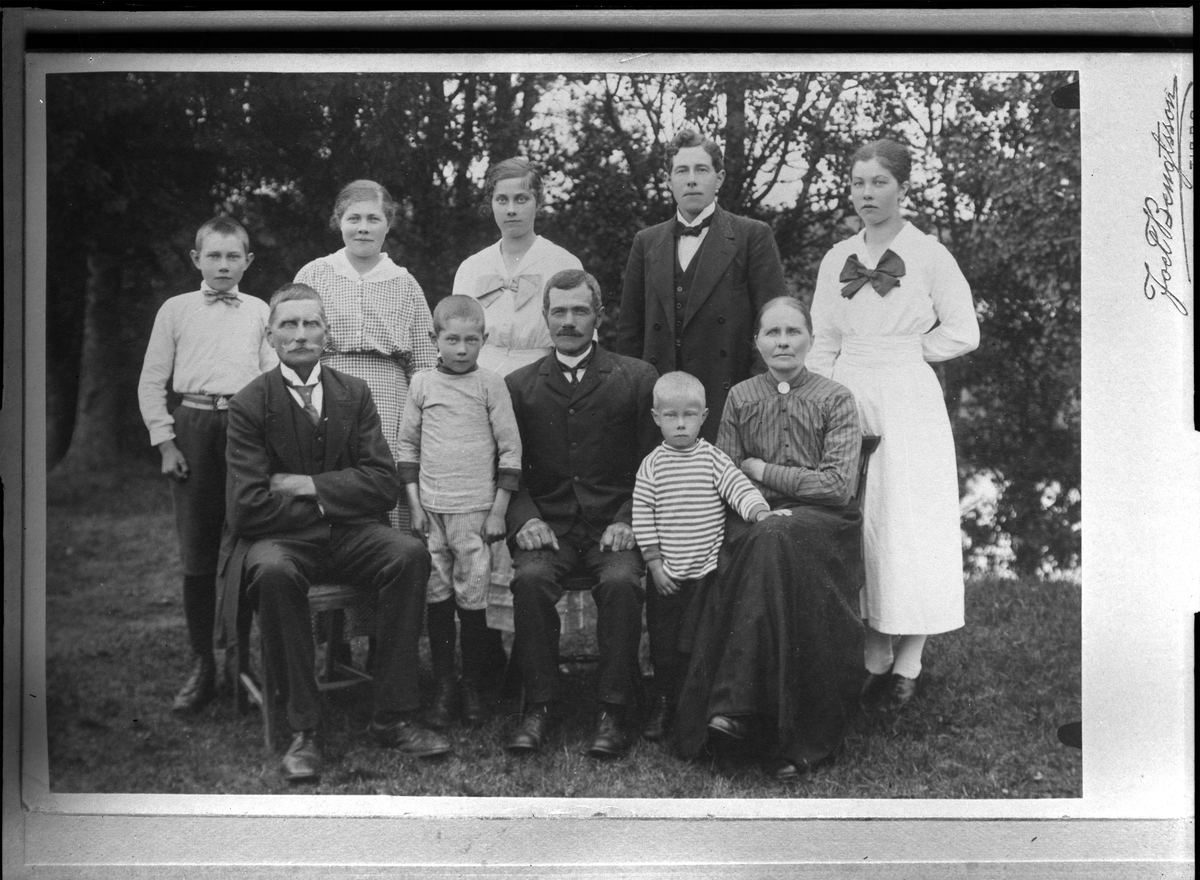 Olga Gustafsson med familj